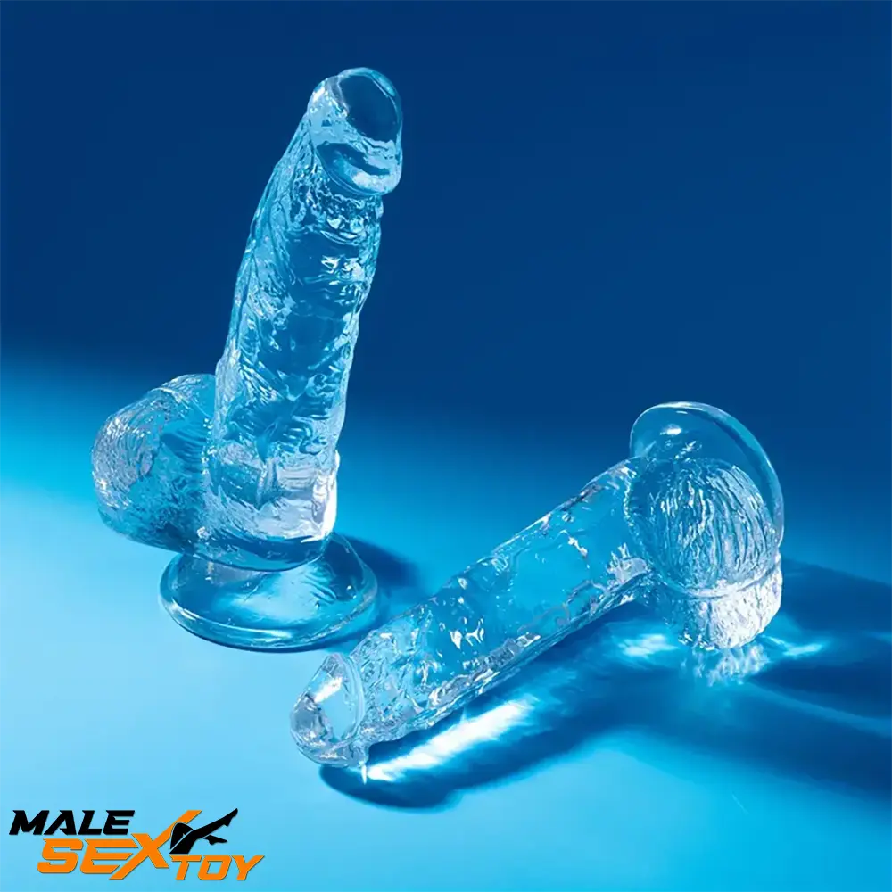 6.4in 7in 8in 9in Clear Real Cock Dildo For G-Spot Vaginal Sex Orgasm Male Sex Toy