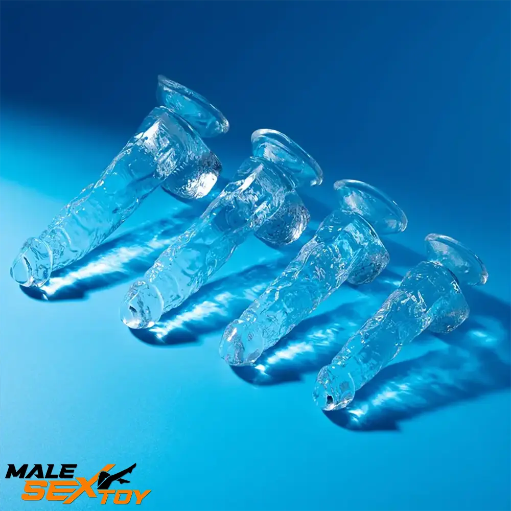 6.4in 7in 8in 9in Clear Real Cock Dildo For G-Spot Vaginal Sex Orgasm Male Sex Toy