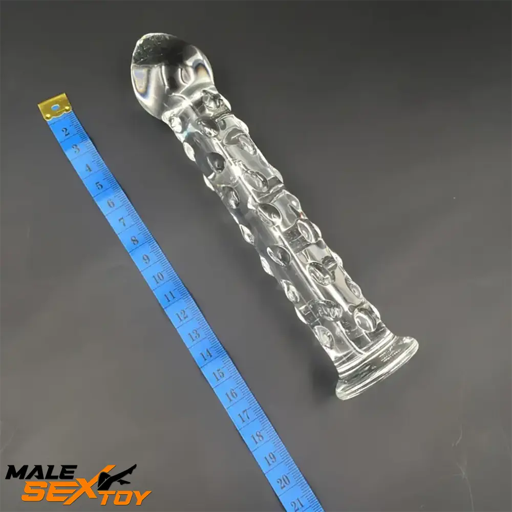 6.9in Clear Real Glass Crystal Dildo For G-Spot Vaginal Sex Love Toy Male Sex Toy