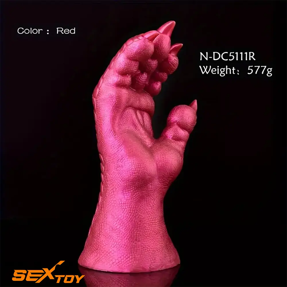 8.66in Fantasy Monster Hands Silicone Soft Dildo For Women G Spot Male Sex Toy