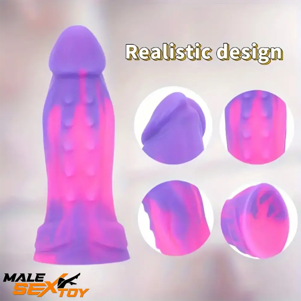 6.89in Body Safe Silicone Soft Odd Dildo For Women Men Suction Cup Male Sex Toy