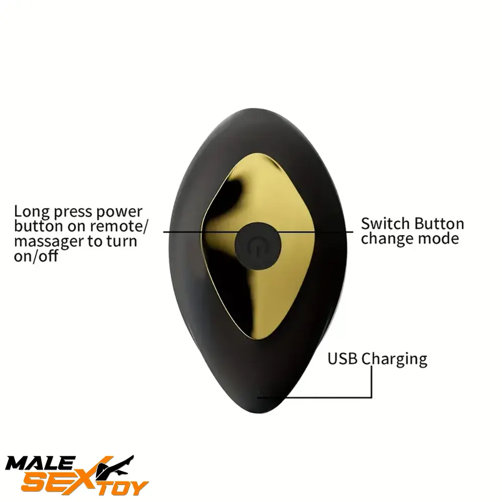 5.5in Unisex Silicone Soft Vibrating Remote Dildo For Anal Simulation Male Sex Toy