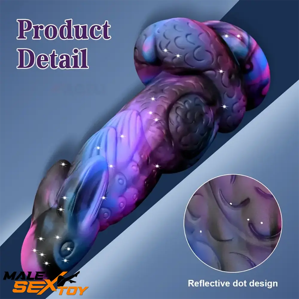 8.5in Silicone Dragon Soft Dildo For Women With Rabbit Head Sex Toy Male Sex Toy