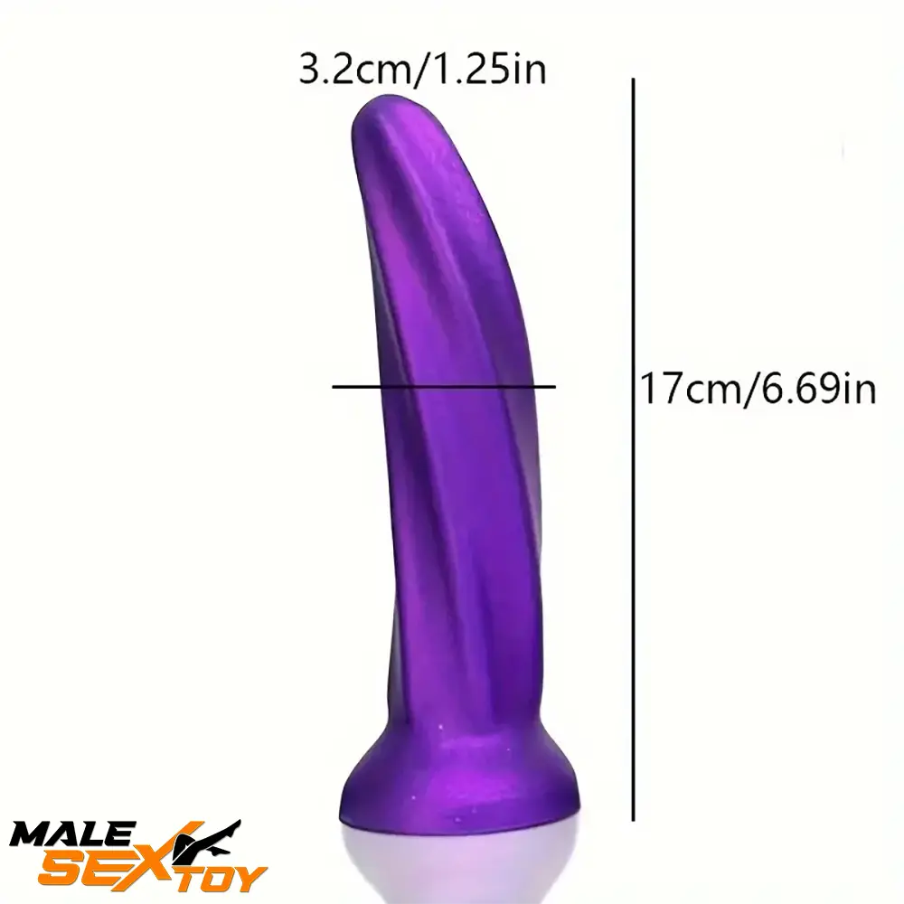 6.69in Spiral Fantasy Silicone Soft Dildo For Women G Spot Love Toy Male Sex Toy