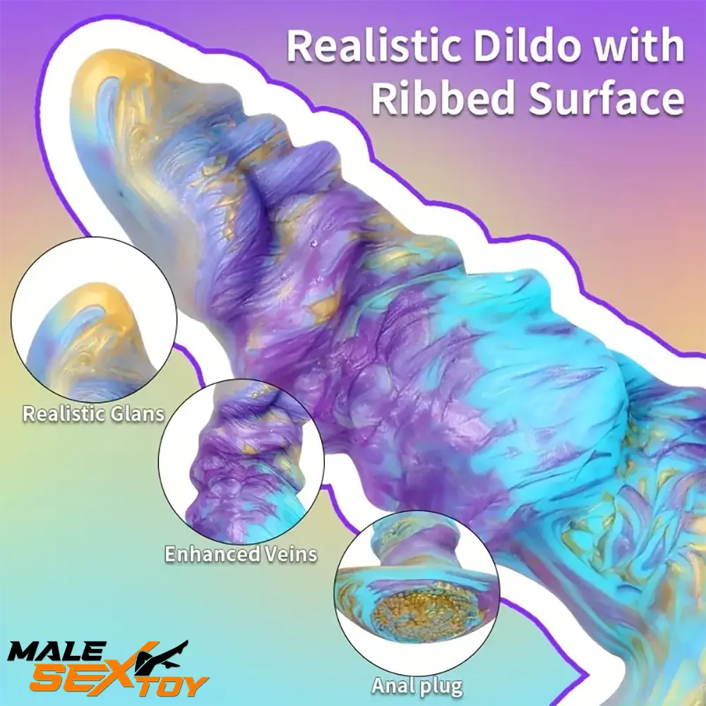 5.51in 6.89in 8.46in Fantasy Monster Silicone Soft Cock Dildo Male Sex Toy