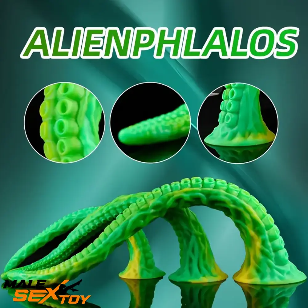 14.17in 17.7in 22.04in Alienophallos Octopus Silicone Soft Big Dildo Male Sex Toy