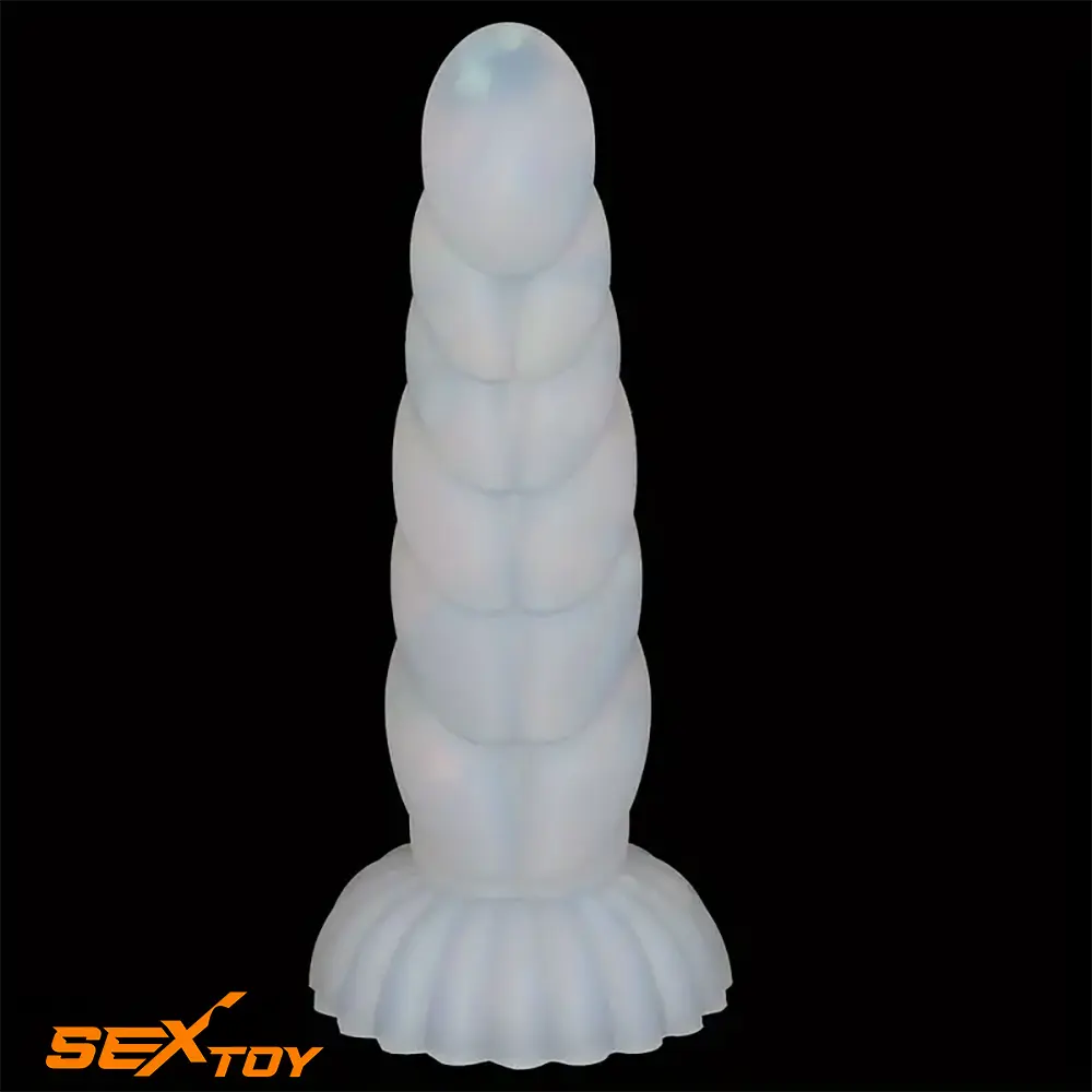 5.43in 8.86in Big Lifelike Jelly Glowing Dildo With Sucker Sex Toy Male Sex Toy
