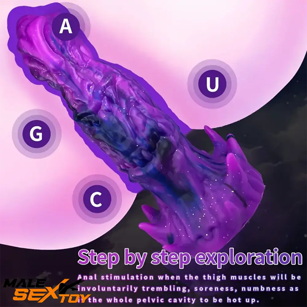 9.84in Big Fantasy Monster Silicone Soft Dildo For Prostate Massage Male Sex Toy
