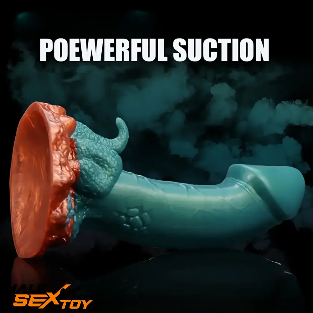 7.13in Dinosaur Monster Silicone Soft Dildo For Prostate Clit Massage Male Sex Toy
