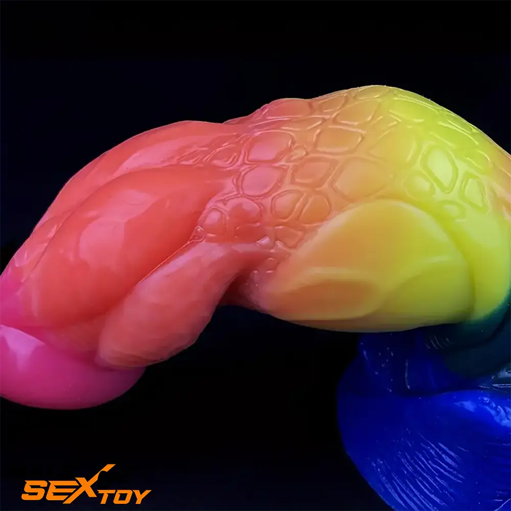 8.07in Silicone Fantasy Monster Big Soft Dildo For G-Spot Masturbation Male Sex Toy