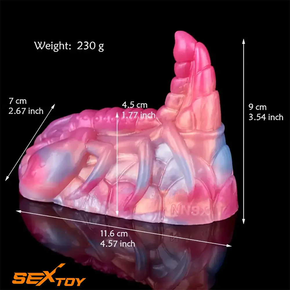 3.54in Animal Small Scorpion Style Silicone Soft Cock Dildo For Anus Male Sex Toy