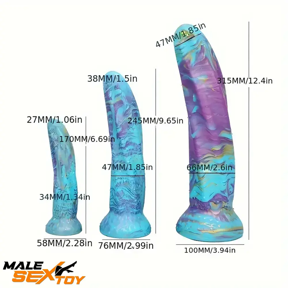 6.69in 9.65in 12.4in Silicone Soft Big Monster Dildo For Women Men Male Sex Toy