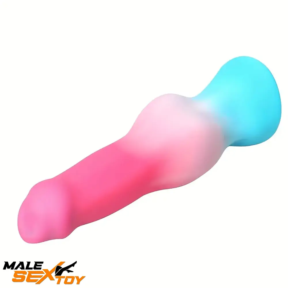 5.31in 7.09in 8.66in Dog Cock knot Silicone Thick Soft Female Dildo Male Sex Toy