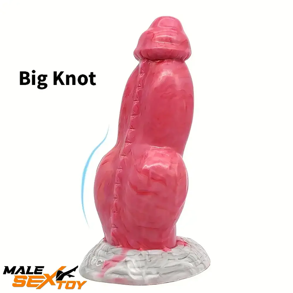 7.67in Fantasy Monster Silicone Soft Dildo For Female With Big Knot Male Sex Toy