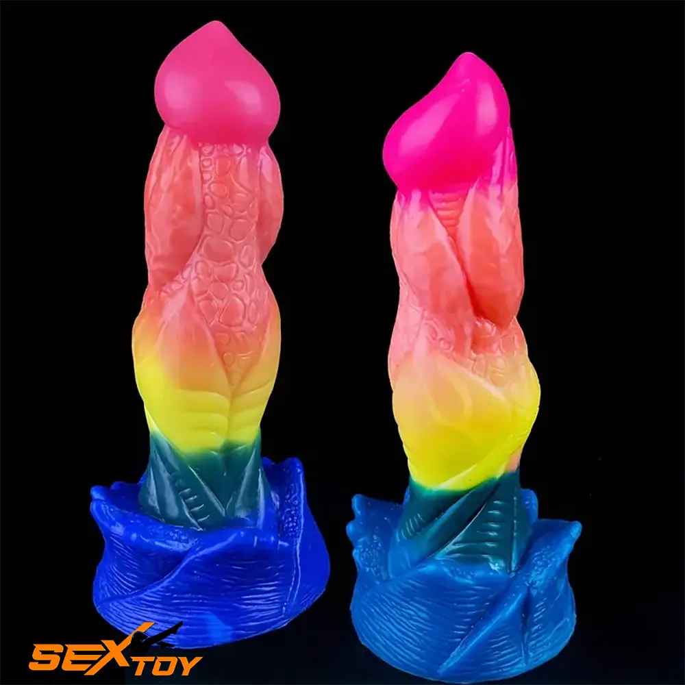 8.07in Silicone Fantasy Monster Big Soft Dildo For G-Spot Masturbation Male Sex Toy