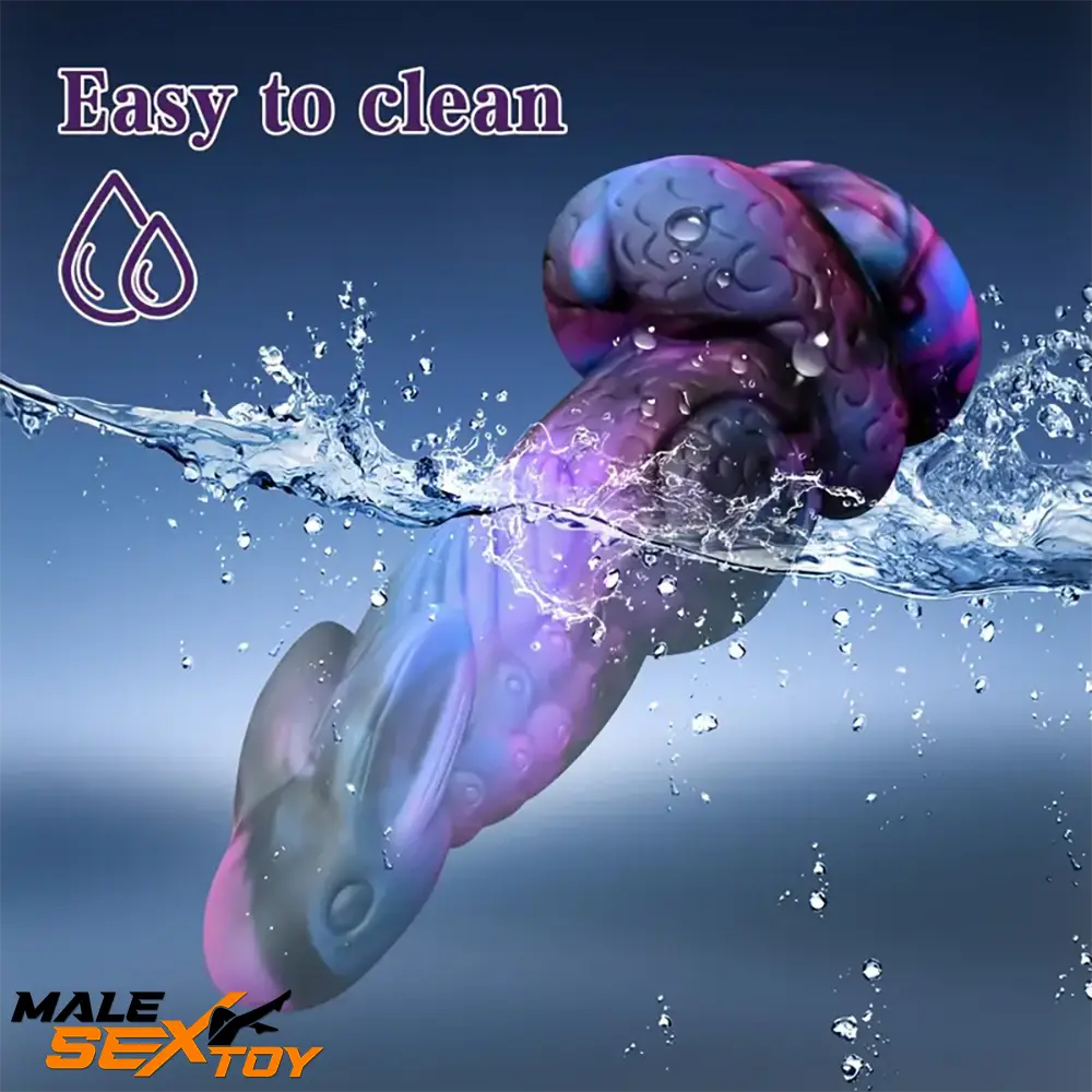 8.5in Silicone Dragon Soft Dildo For Women With Rabbit Head Sex Toy Male Sex Toy