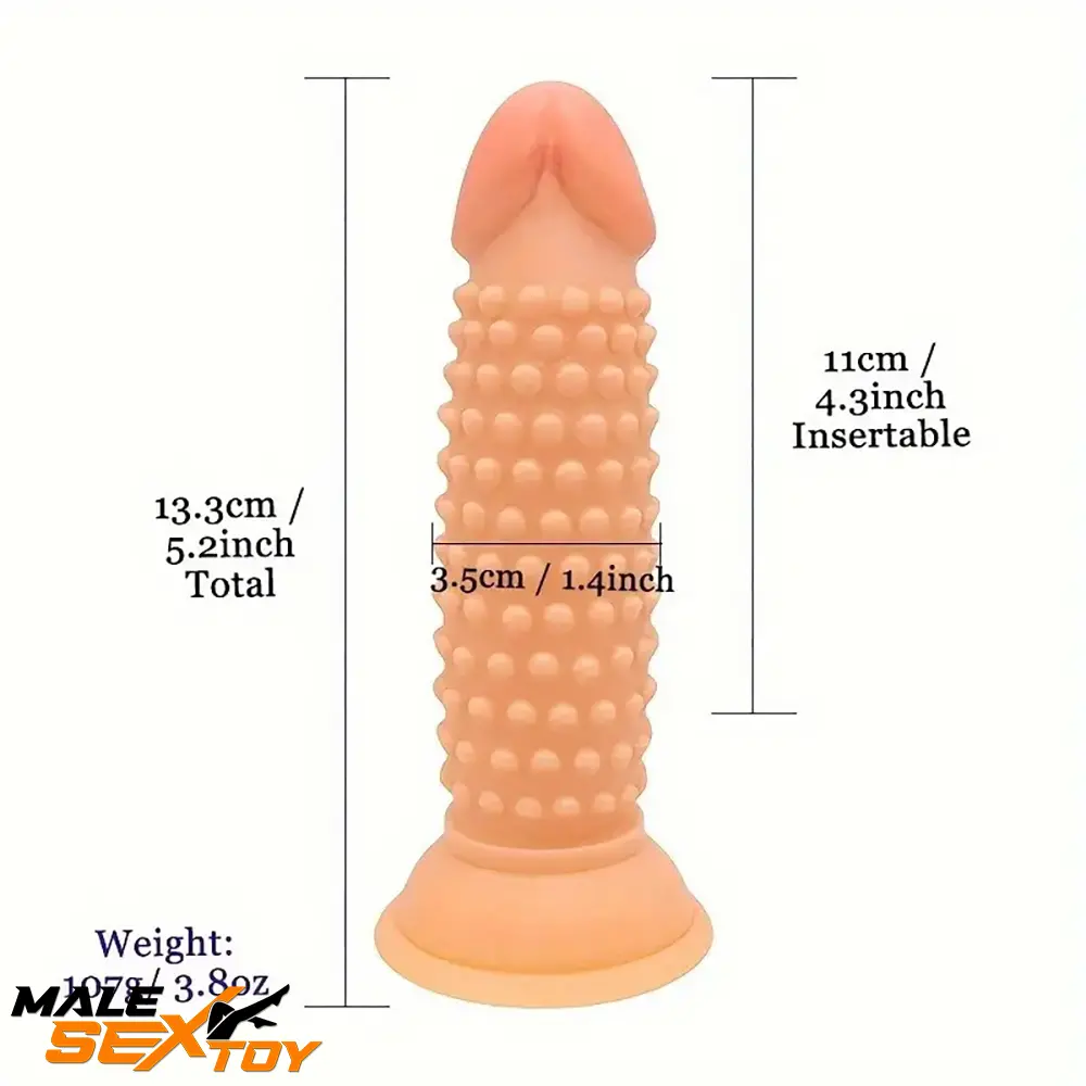 5.2in Spiked Dildo For Anal Expansion Adult Female Toy With Suction Cup Male Sex Toy