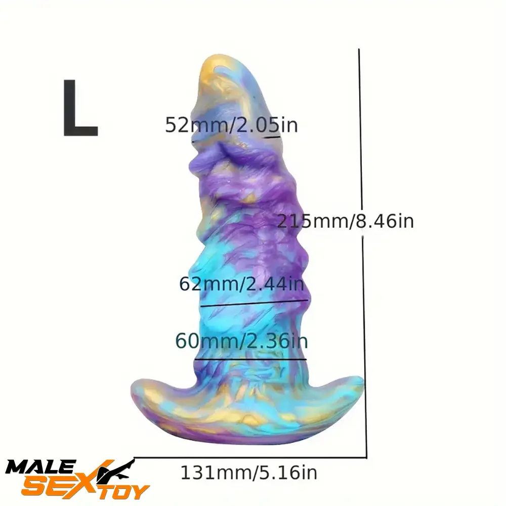 5.51in 6.89in 8.46in Fantasy Monster Silicone Soft Cock Dildo Male Sex Toy