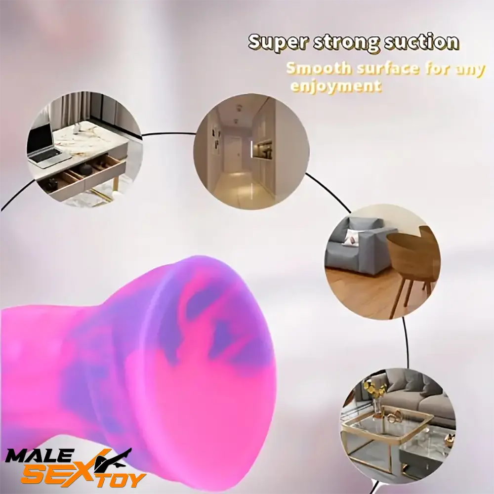 6.89in Body Safe Silicone Soft Odd Dildo For Women Men Suction Cup Male Sex Toy