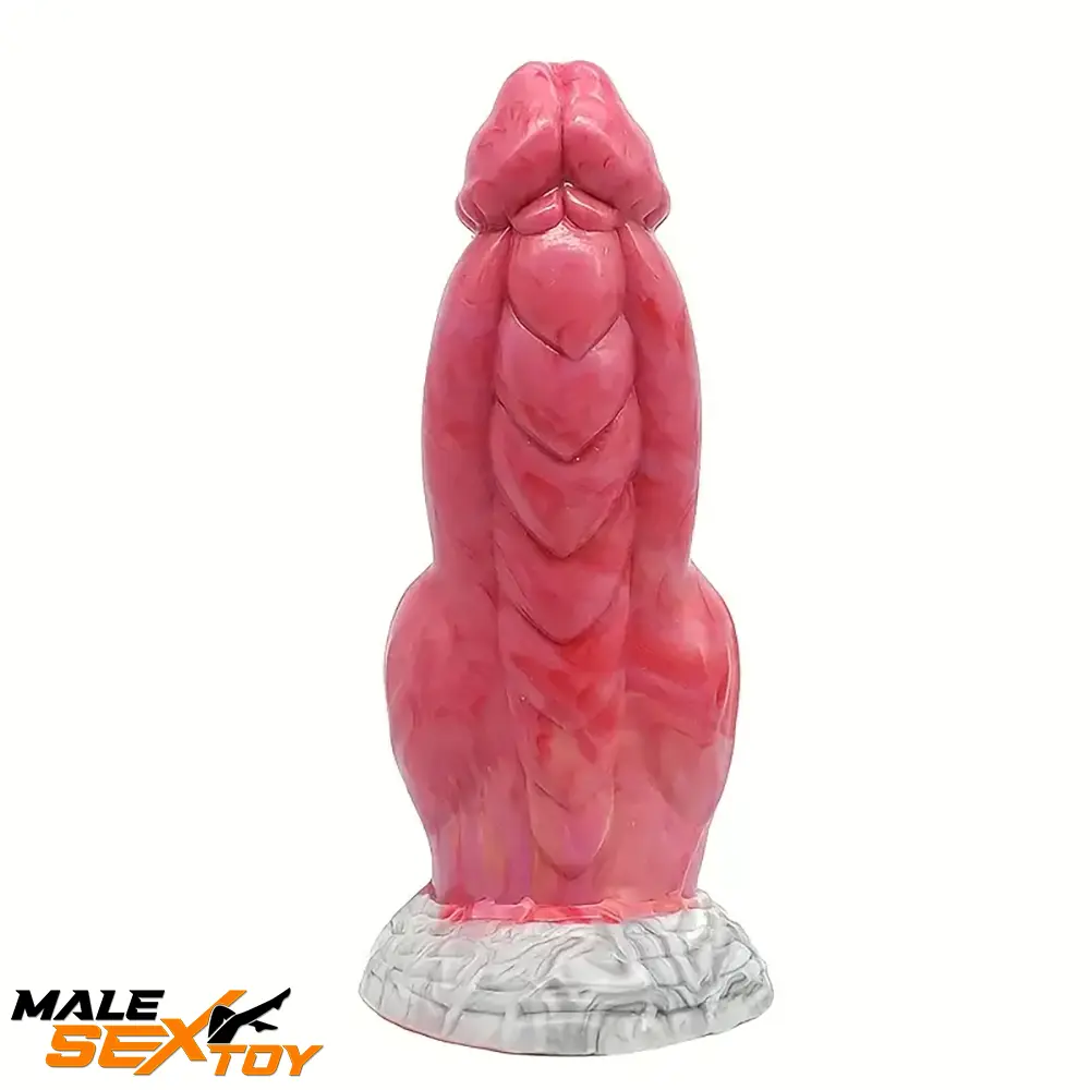 7.67in Fantasy Monster Silicone Soft Dildo For Female With Big Knot Male Sex Toy