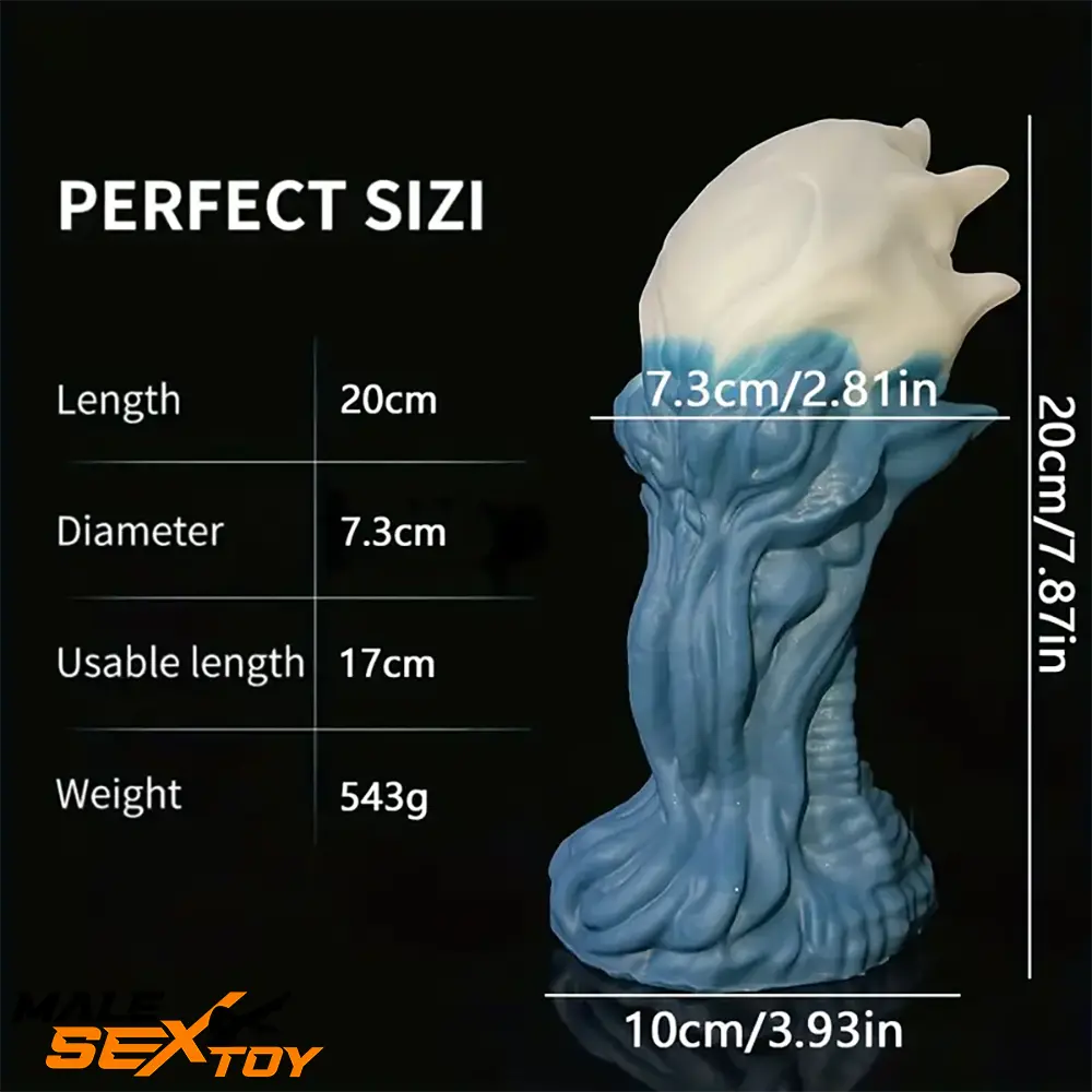 7.87in Unisex Monster Silicone Soft Odd Dildo For Prostate Sex Love Male Sex Toy
