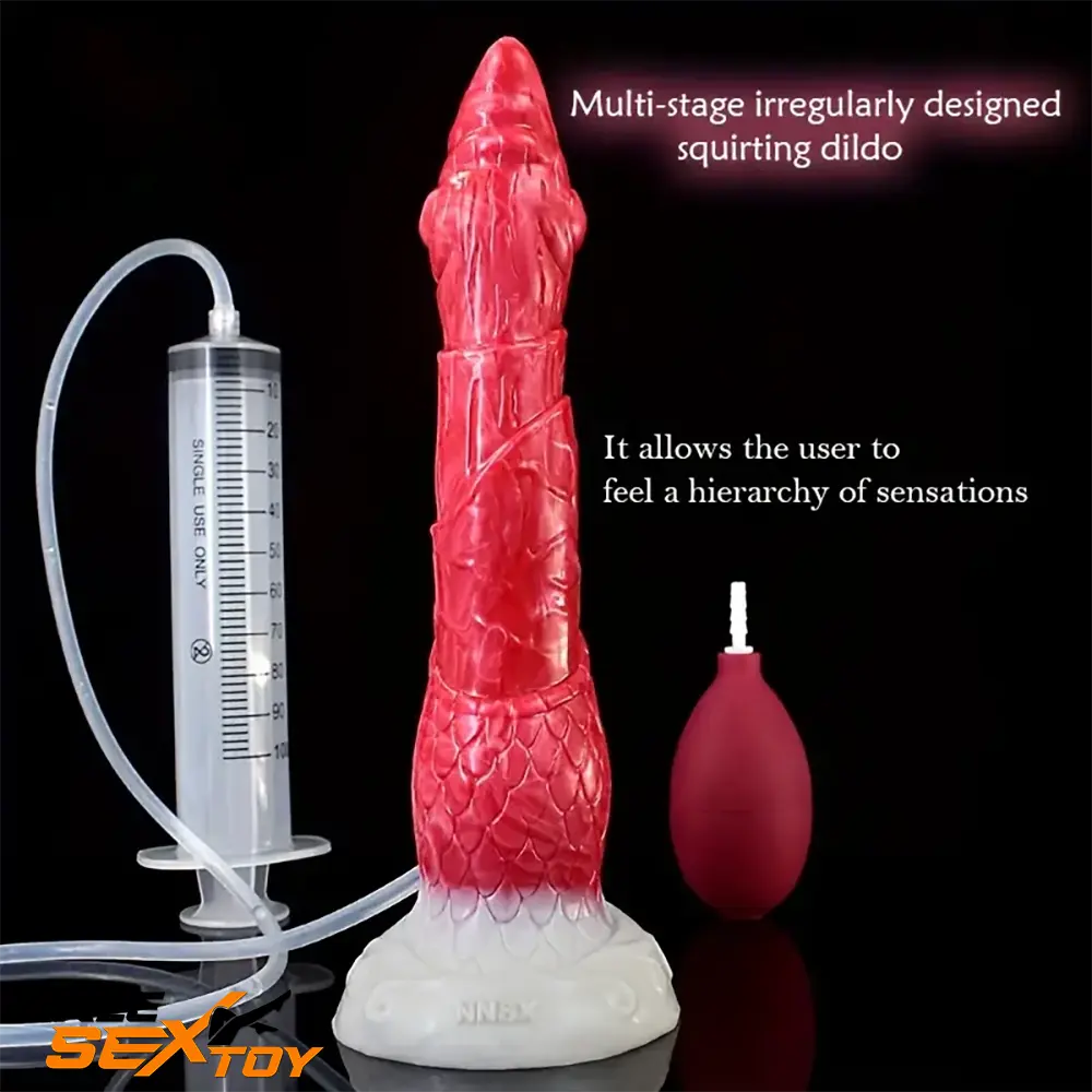 8.46in Body Safe Silicone Big Soft Dragon Dildo For Women Adults Male Sex Toy
