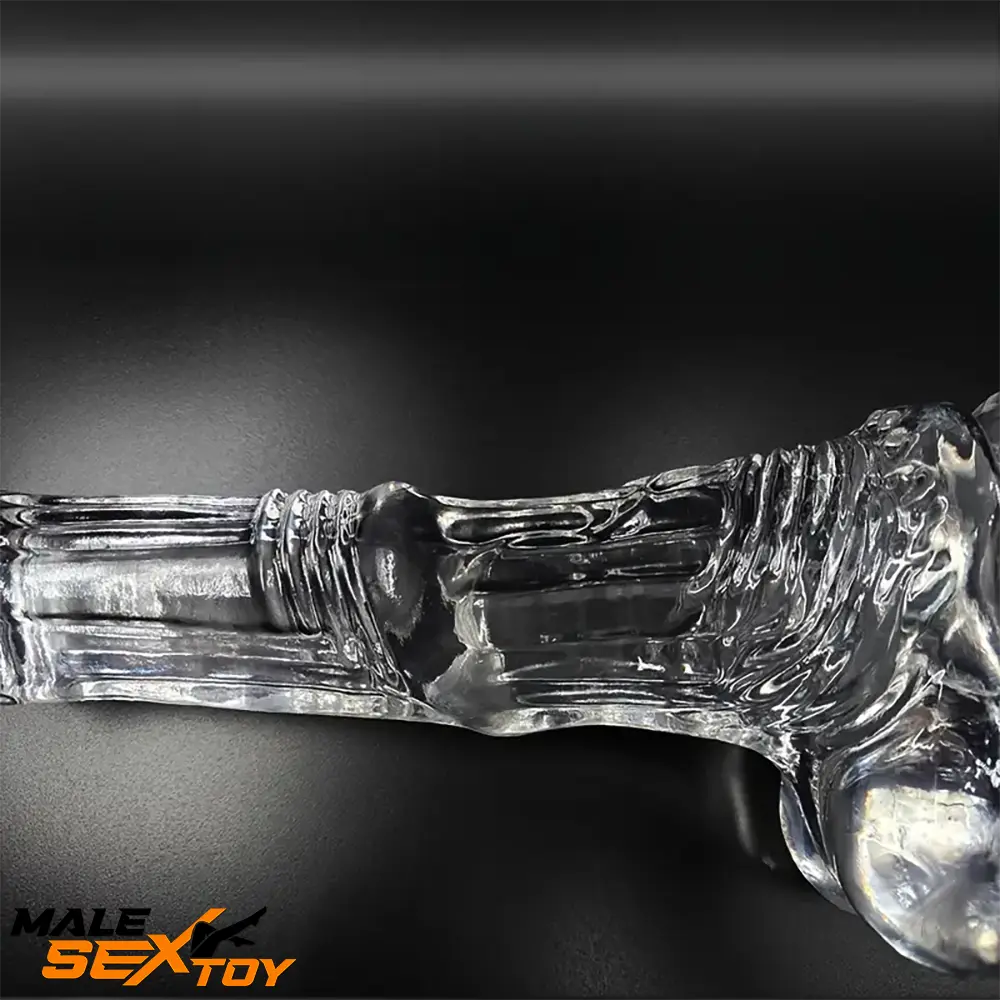 6.6in 7.8in 8.6in 9.8in Clear Black Horse Cock Dildo For G-Spot Clit Male Sex Toy