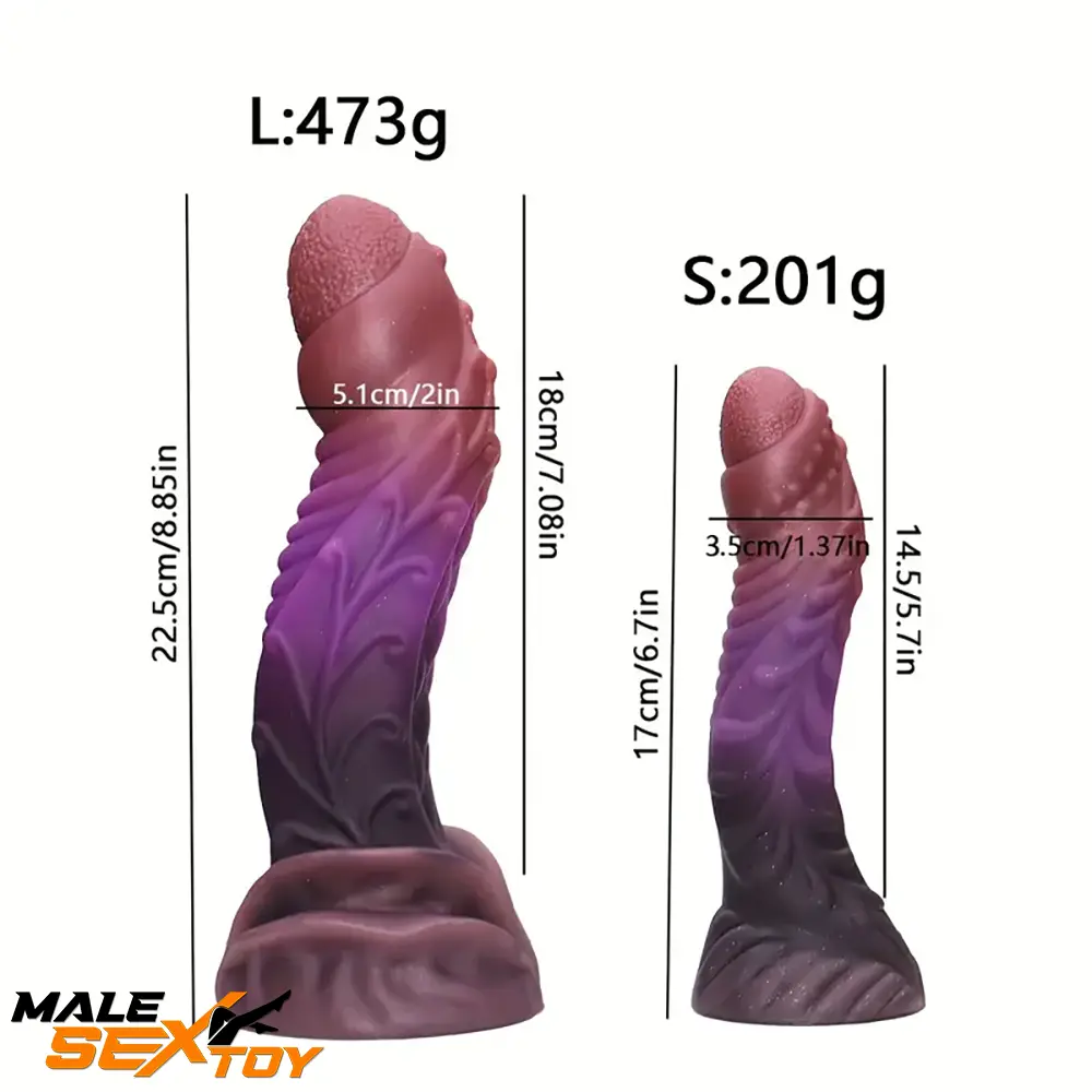5.7in 7.08in Fantasy Monster Silicone Soft Cock Dildo For Prostate Male Sex Toy