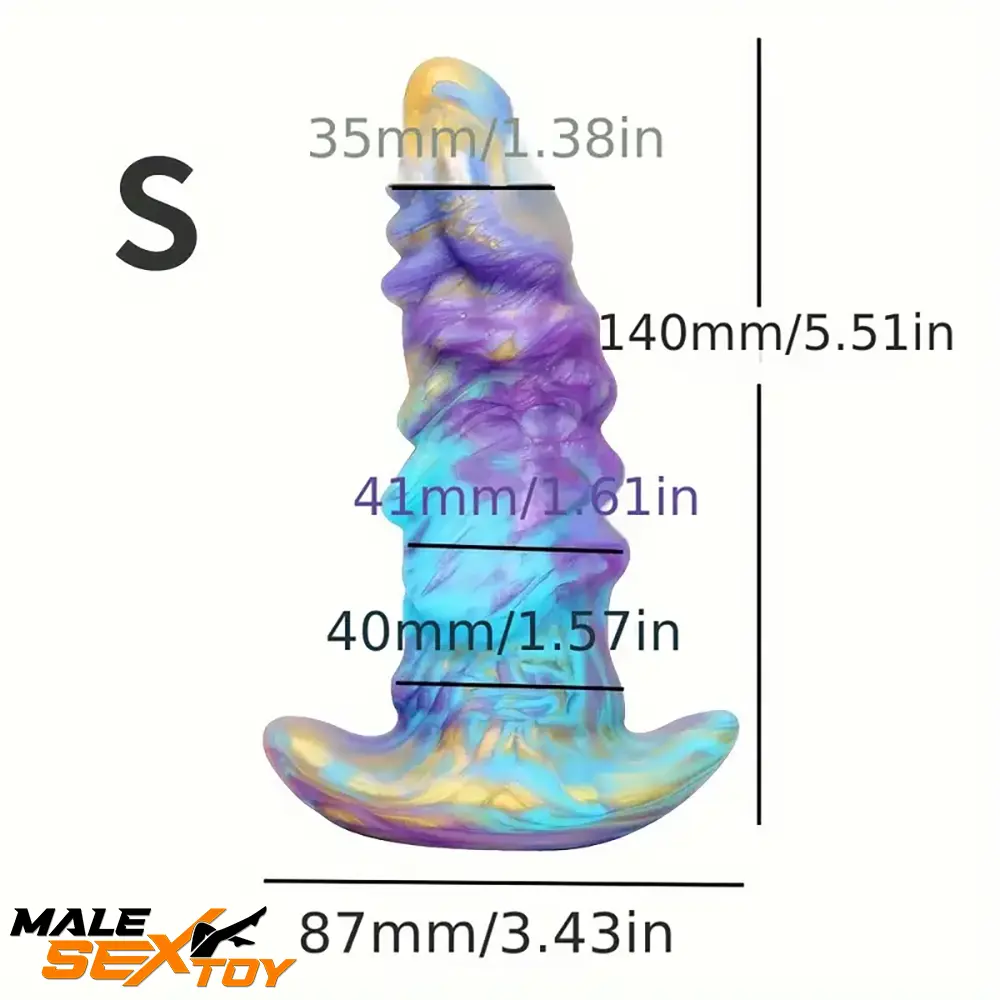5.51in 6.89in 8.46in Fantasy Monster Silicone Soft Cock Dildo Male Sex Toy