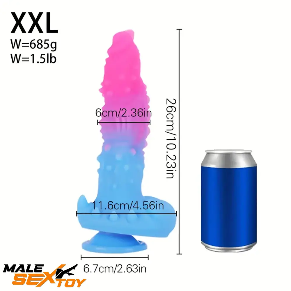 6.3in 7.08in 7.87in 9.05in 10.23in Silicone Fantasy Soft Dildo Female Toy Male Sex Toy