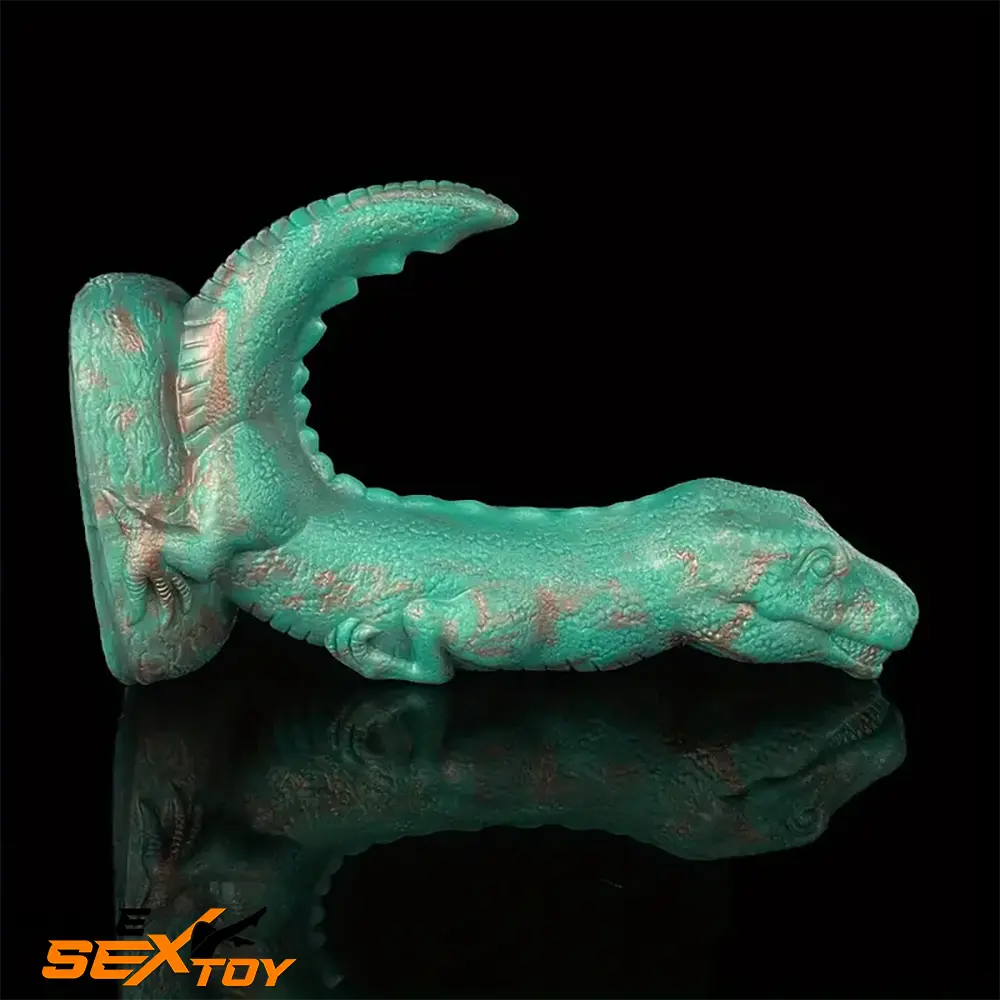 8.66in Fantasy Animal Dinosaur Monster Silicone Thick Soft Dildo Male Sex Toy