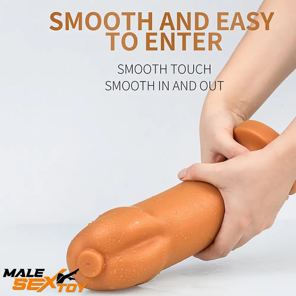 5.12in 6.29in 7.87in 9.06in Silicone Soft Odd Female Suction Cup Dildo Male Sex Toy