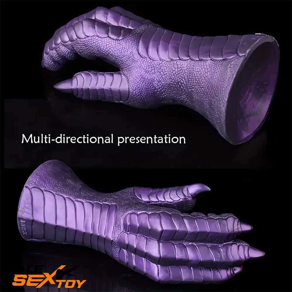 8.66in Fantasy Monster Hands Silicone Soft Dildo For Women G Spot Male Sex Toy