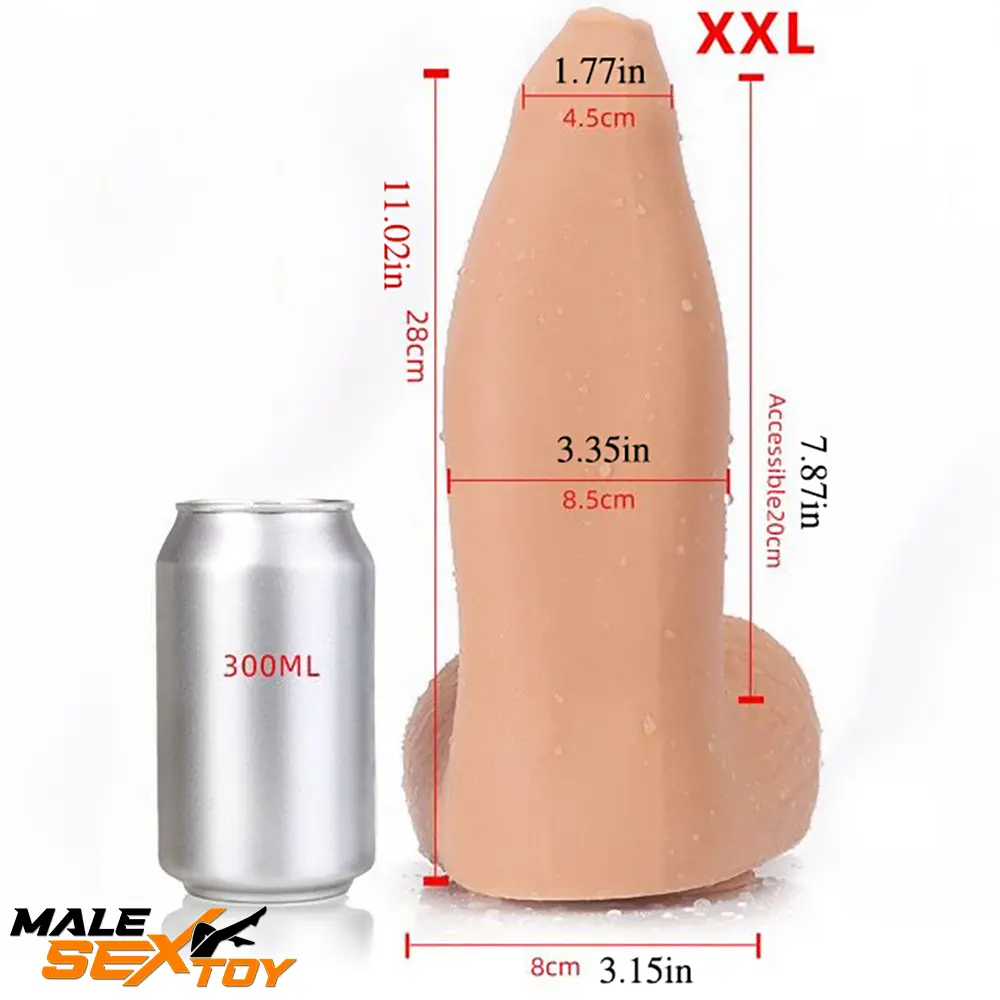 5.9in 7.09in 8.66in 9.45in 11.02in Silicone Big Thick Dildo For Female Male Sex Toy