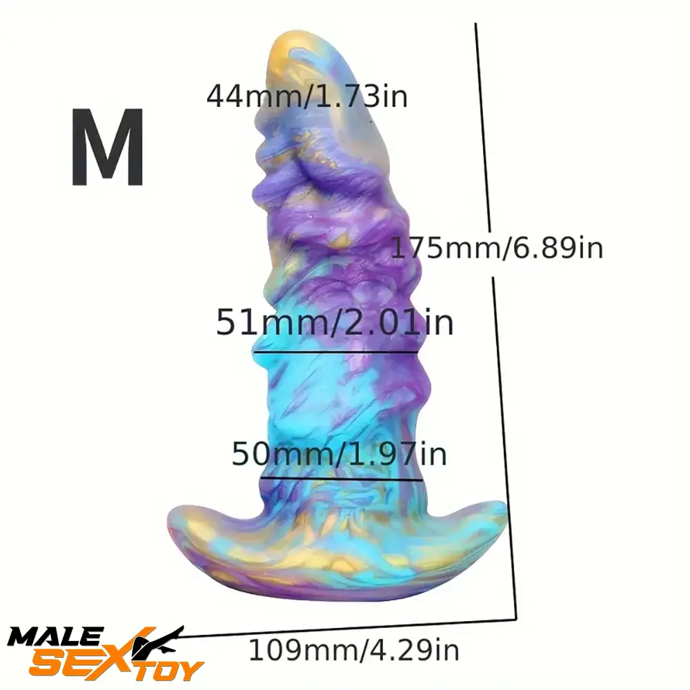 5.51in 6.89in 8.46in Fantasy Monster Silicone Soft Cock Dildo Male Sex Toy