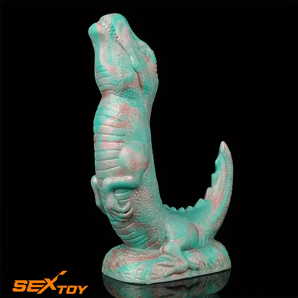 8.66in Fantasy Animal Dinosaur Monster Silicone Thick Soft Dildo Male Sex Toy