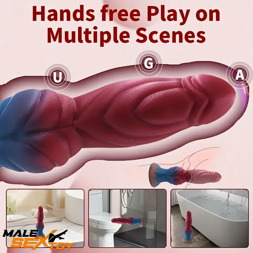 11.61in Fantasy Monster Cock Silicone Soft Dildo For Women G Spot Male Sex Toy