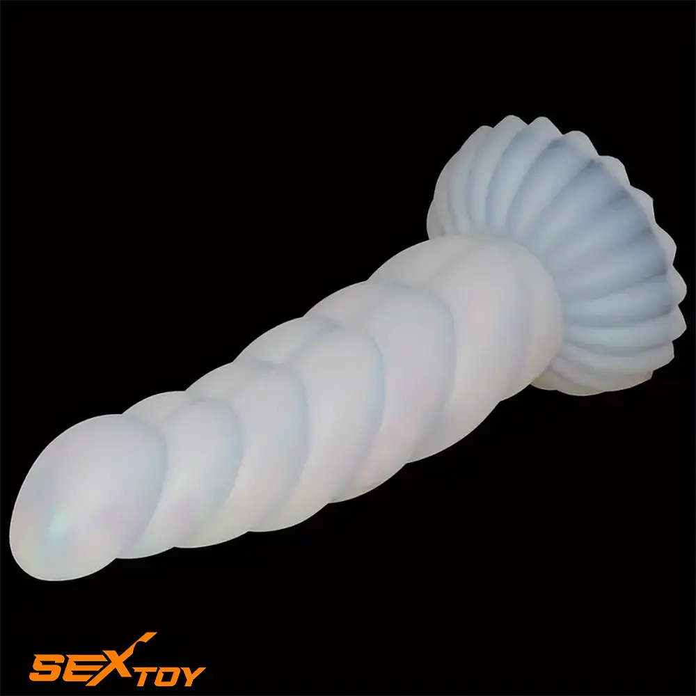 5.43in 8.86in Big Lifelike Jelly Glowing Dildo With Sucker Sex Toy Male Sex Toy