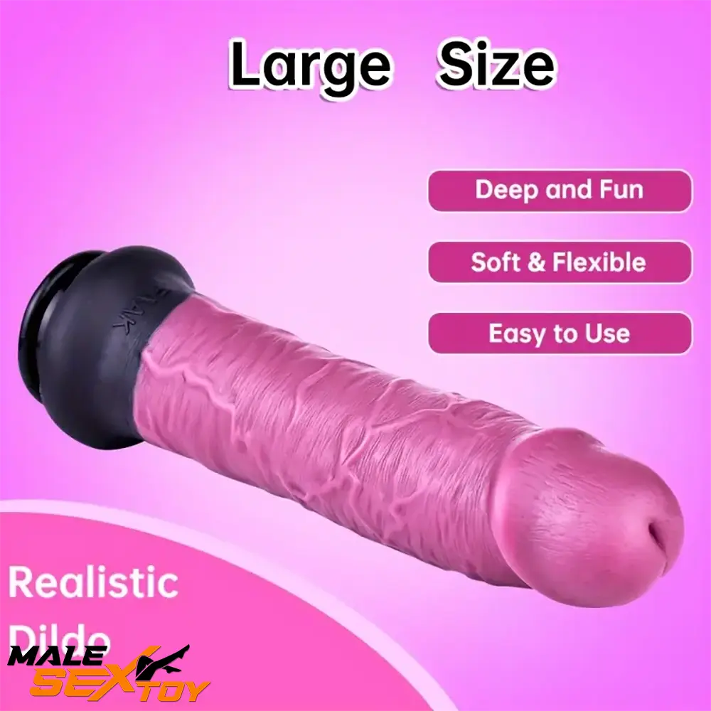 11.22in Unisex Big Silicone Soft Dildo For Anal Vaginal Simulation Sex Male Sex Toy