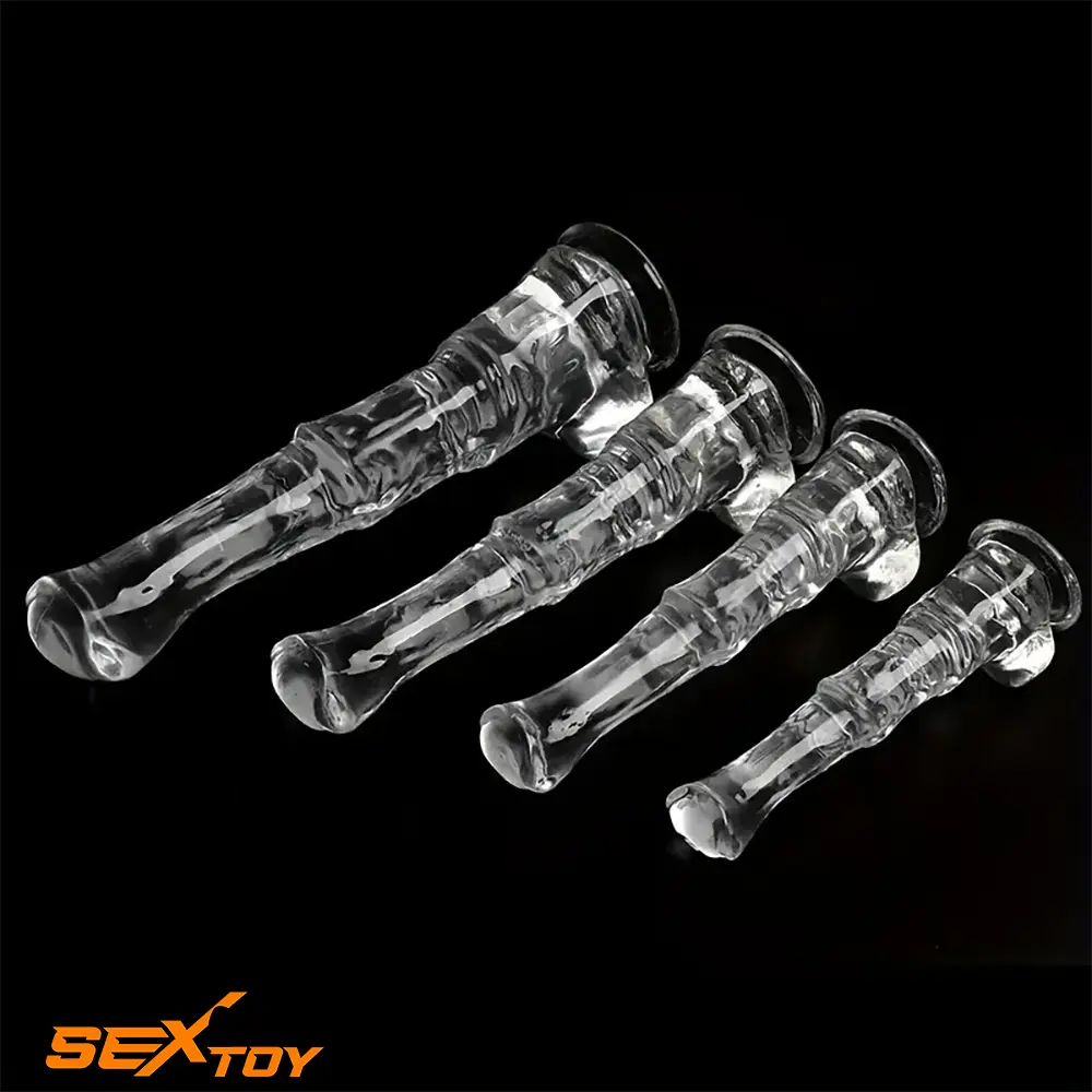 9.45in 11.42in 13.19in 15.75in Clear Large Horse Cock Dildo For Clit Male Sex Toy