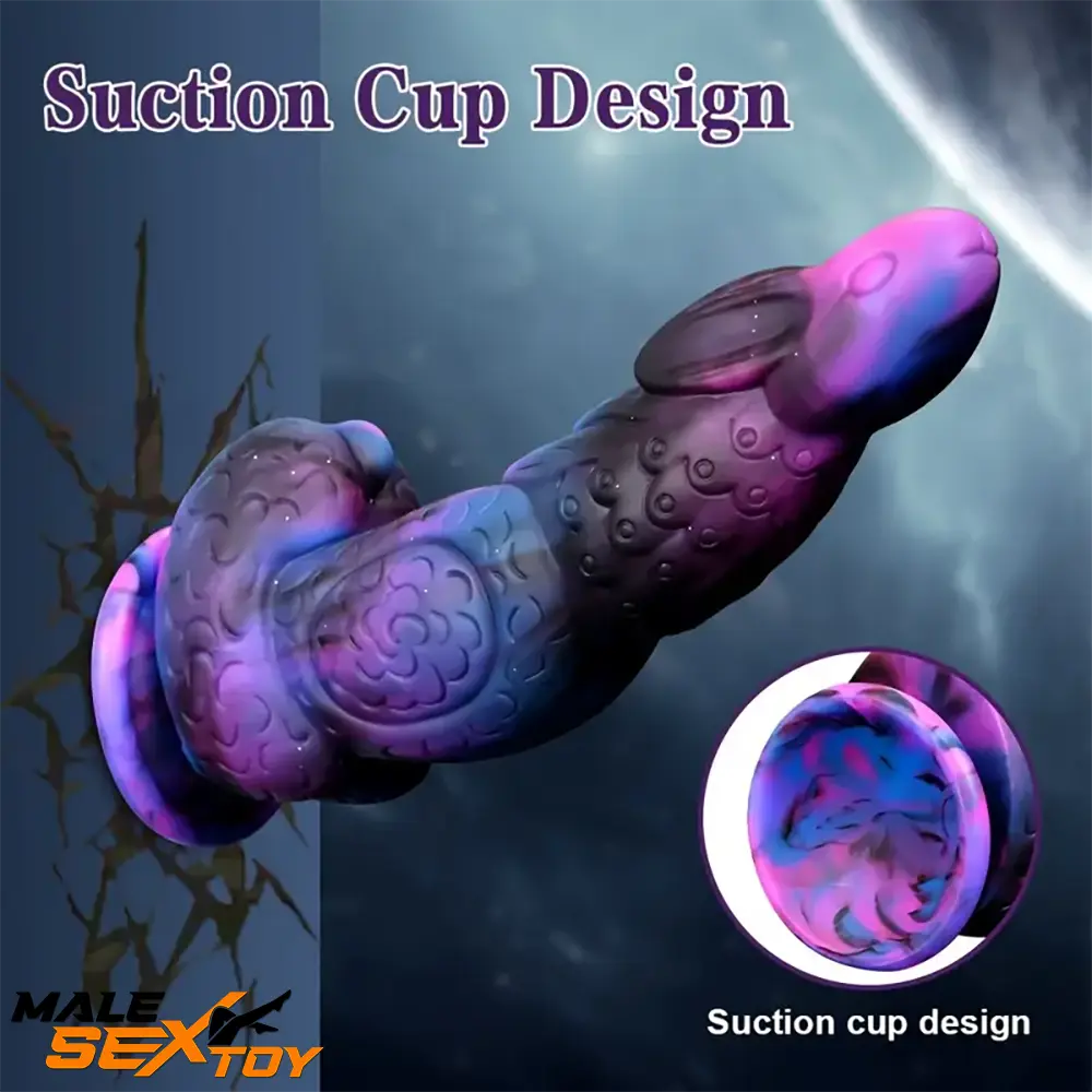 8.5in Silicone Dragon Soft Dildo For Women With Rabbit Head Sex Toy Male Sex Toy