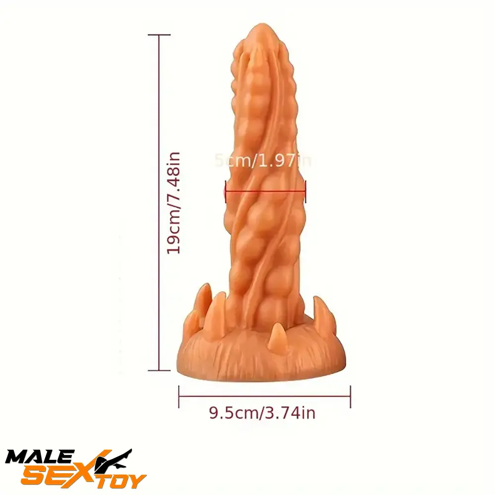 7.48in Lifelike Silicone Soft Jellyfish Monster Dildo For Anal Sex Toy Male Sex Toy