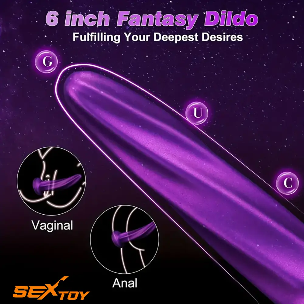 6.69in Spiral Fantasy Silicone Soft Dildo For Women G Spot Love Toy Male Sex Toy