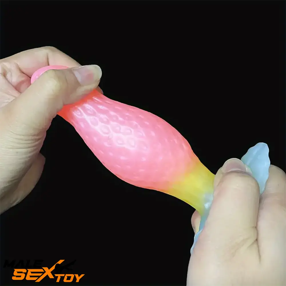 2.75in 3.54in 4.33in Strawberry Small Unisex Silicone Soft Penis Dildo Male Sex Toy