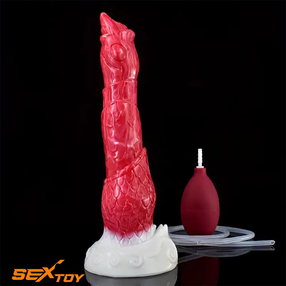 8.46in Body Safe Silicone Big Soft Dragon Dildo For Women Adults Male Sex Toy