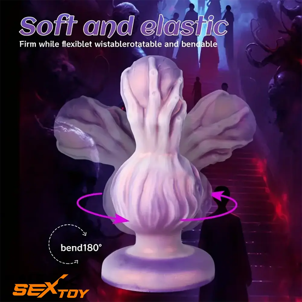 5.51in 6.41in 7.28in Fantasy Monster Cock Dildo Butt Plug For Women Male Sex Toy