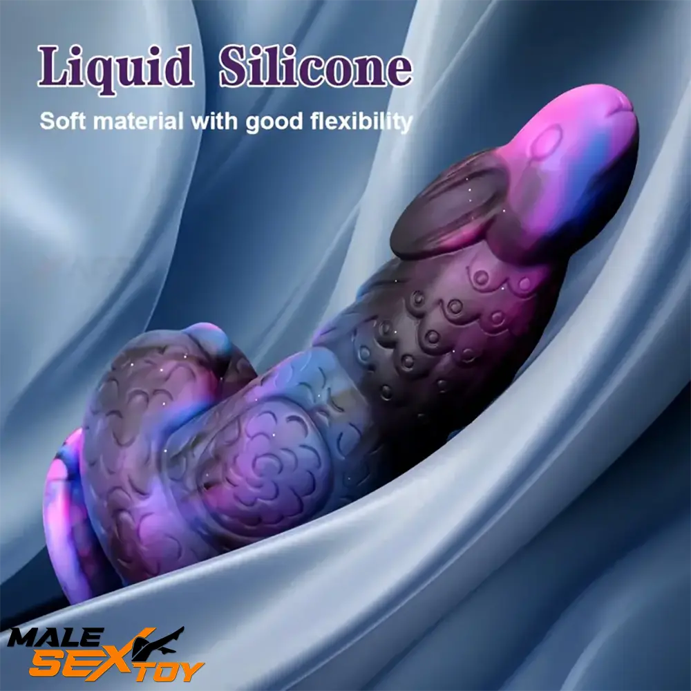 8.5in Silicone Dragon Soft Dildo For Women With Rabbit Head Sex Toy Male Sex Toy