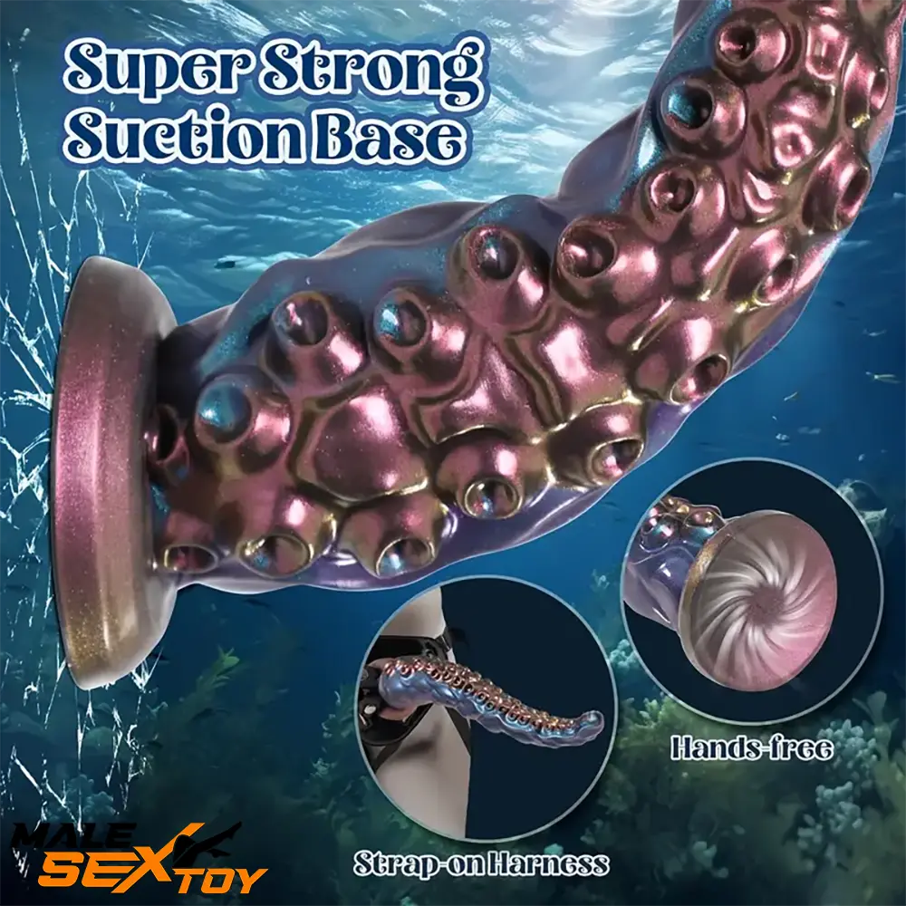 12.8in Tentacle Big Silicone Soft Dildo For G-Spot Anal Stimulation Male Sex Toy