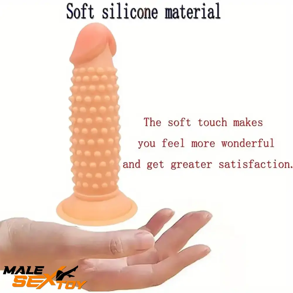 5.2in Spiked Dildo For Anal Expansion Adult Female Toy With Suction Cup Male Sex Toy
