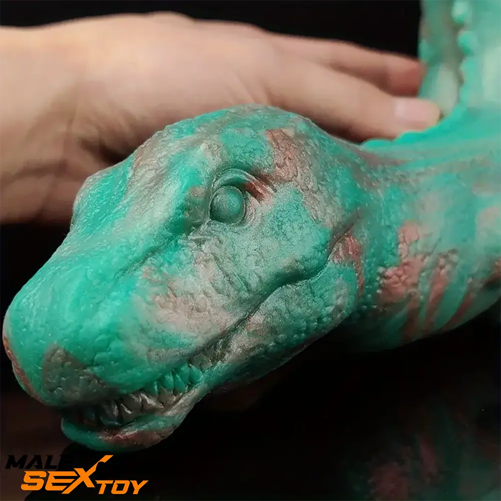 8.66in Fantasy Animal Dinosaur Monster Silicone Thick Soft Dildo Male Sex Toy